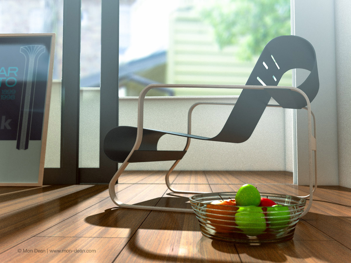 Alvar Aalto s Furnitures Collection 1 Enhanced Edition 3D model_6