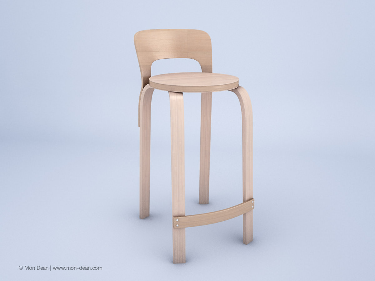 Alvar Aalto s Furnitures Collection 1 Enhanced Edition 3D model_18