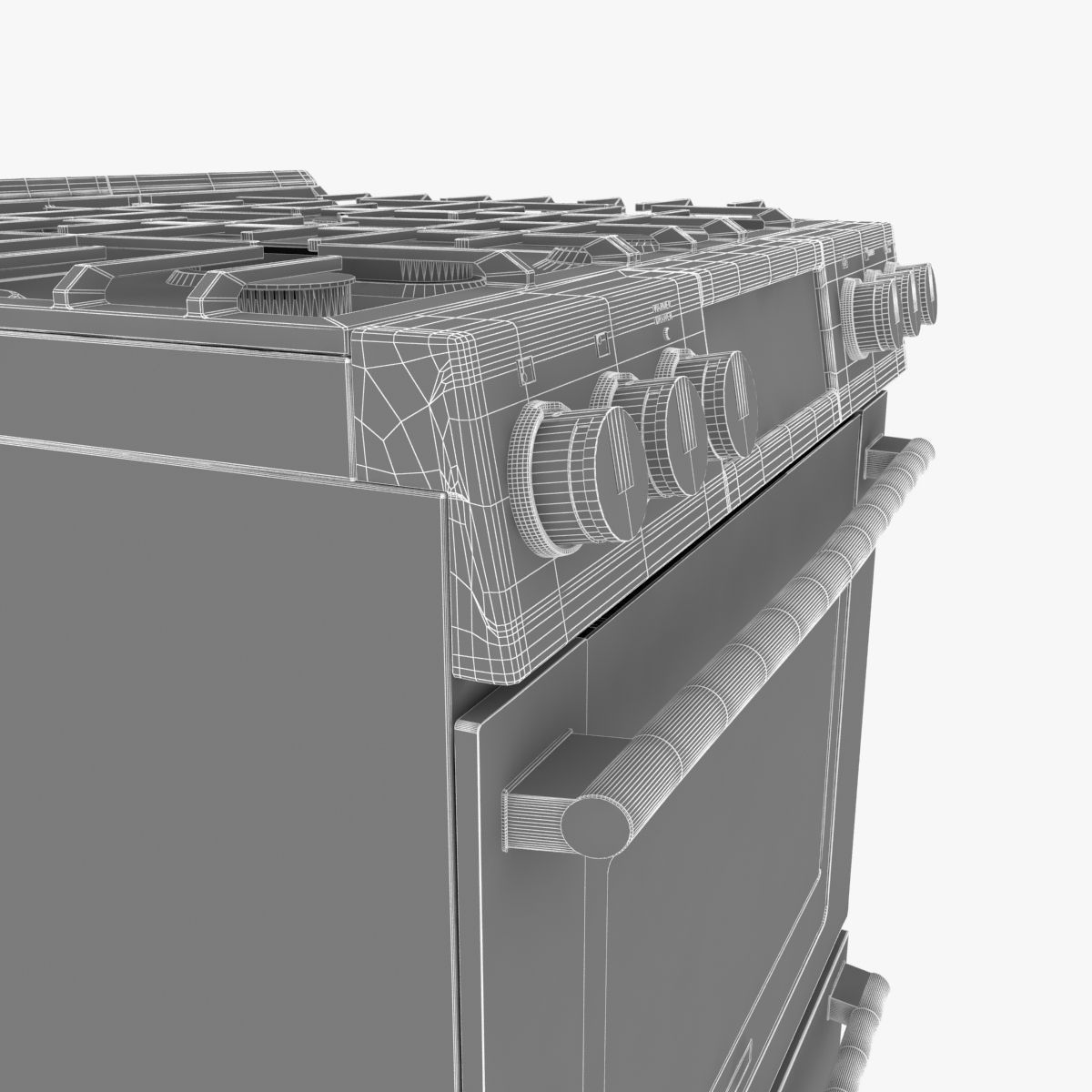 Electrolux EI30GF45QS gas range front control freestanding 3D model_8