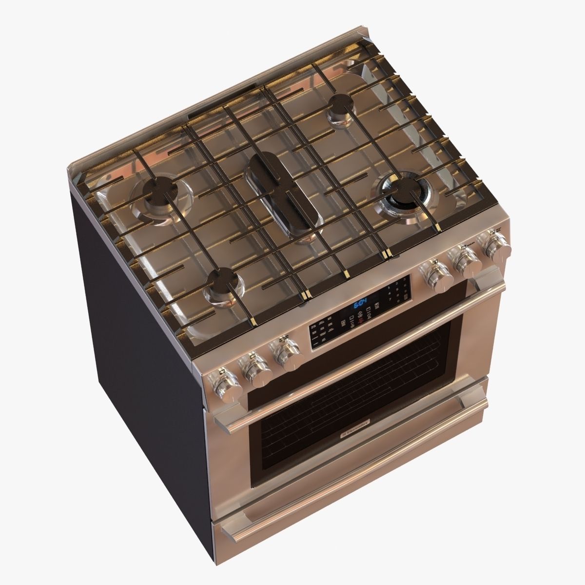 Electrolux EI30GF45QS gas range front control freestanding 3D model_1