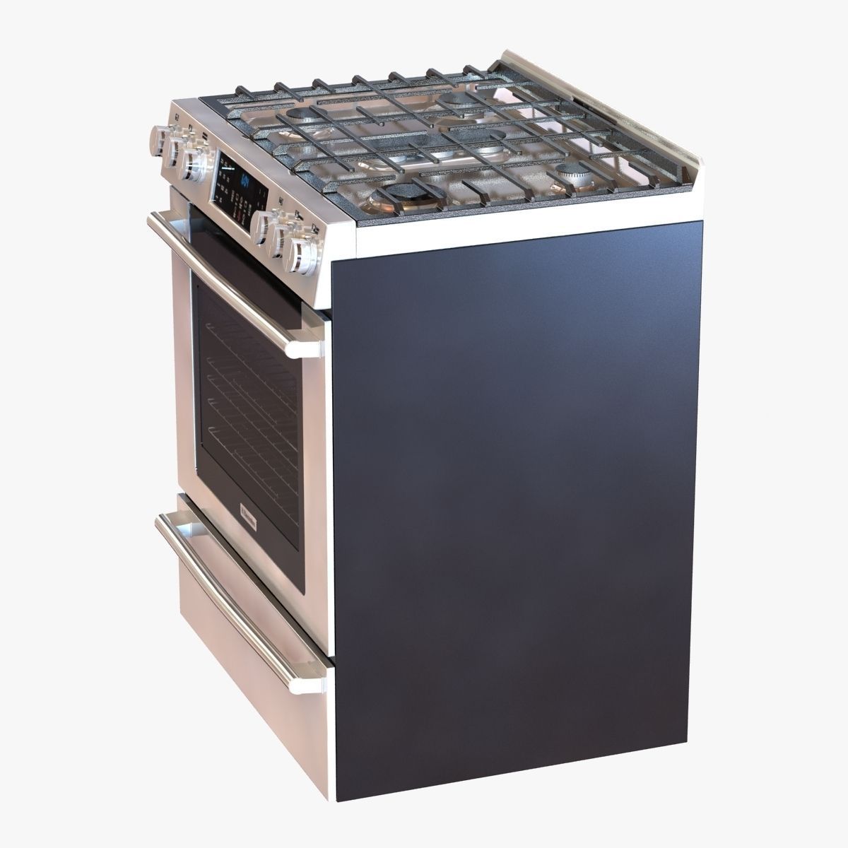 Electrolux EI30GF45QS gas range front control freestanding 3D model_2