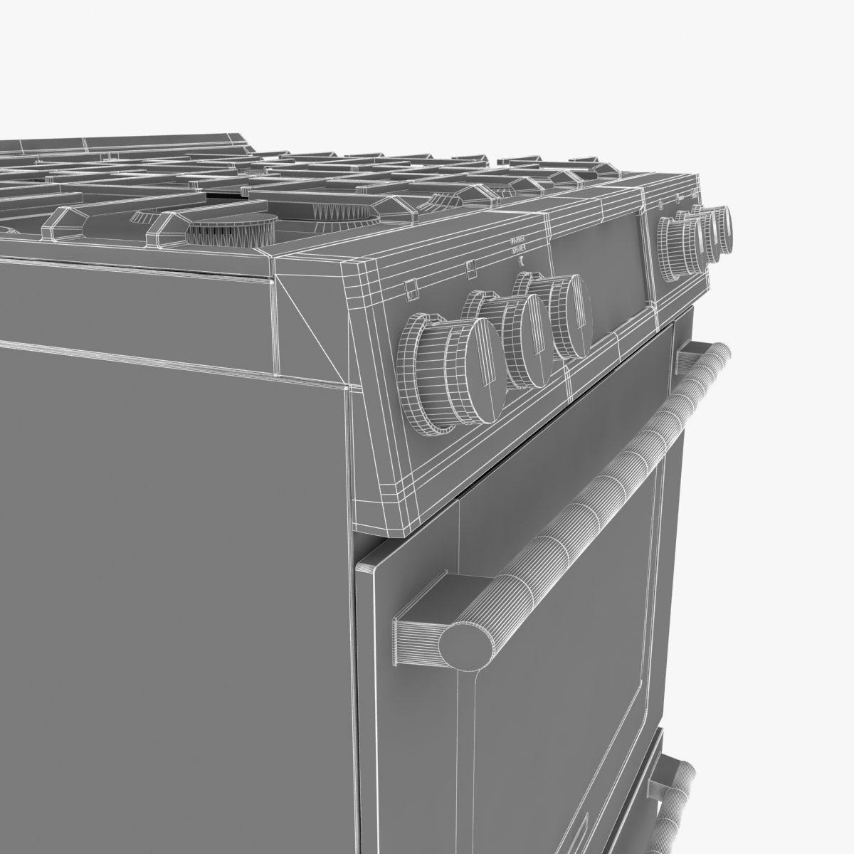 Electrolux EI30GF45QS gas range front control freestanding 3D model_7