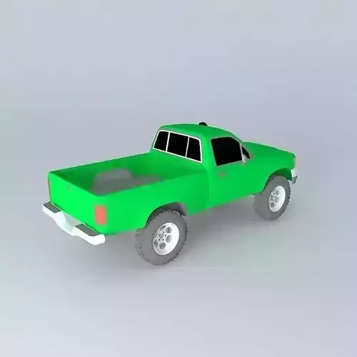 Short Single Cab Toyota HiLux 3D model