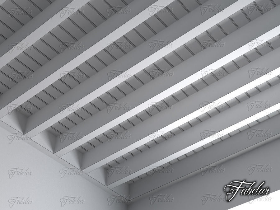 Ceiling 01 3D model_4
