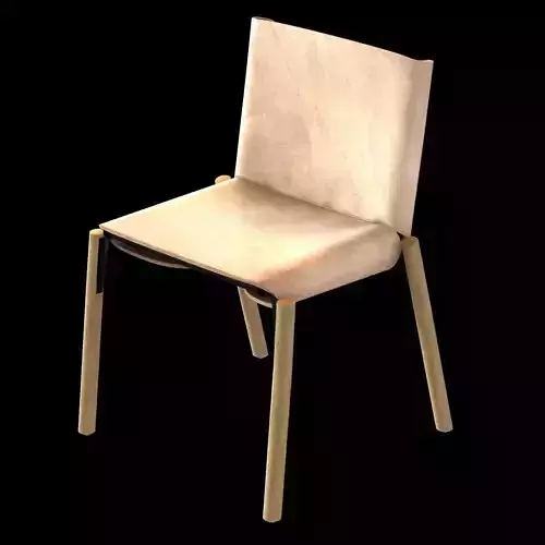 kristalia 1085 edition hide leather chair 