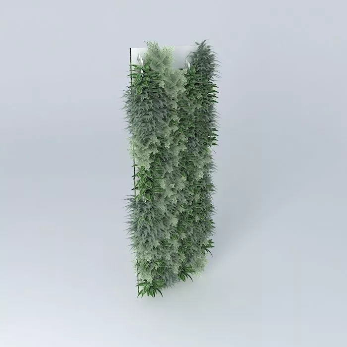 Vertical vegetation Garden Free 3D model
