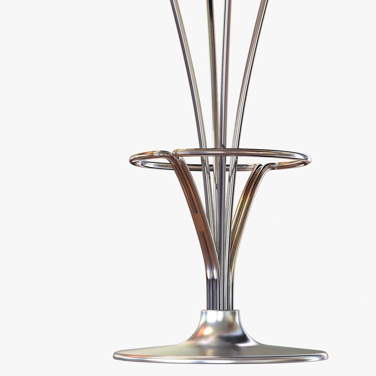 Bar Stools in Leather Designed by Piet Hein for Fritz Hansen 3D model_1