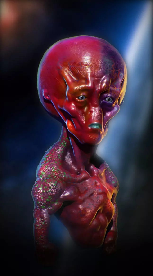 Alien Lord 3D model_0