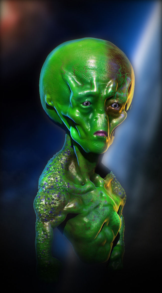 Alien Lord 3D model_2
