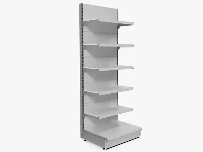 Supermarket Shelf 3D model