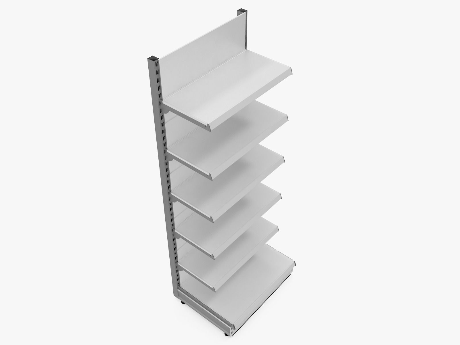 Supermarket Shelf 3D model_1