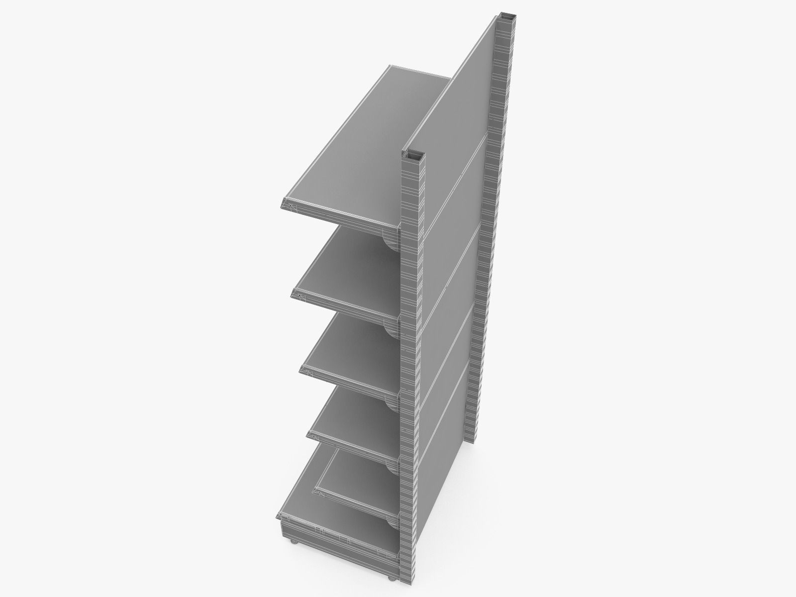 Supermarket Shelf 3D model_12