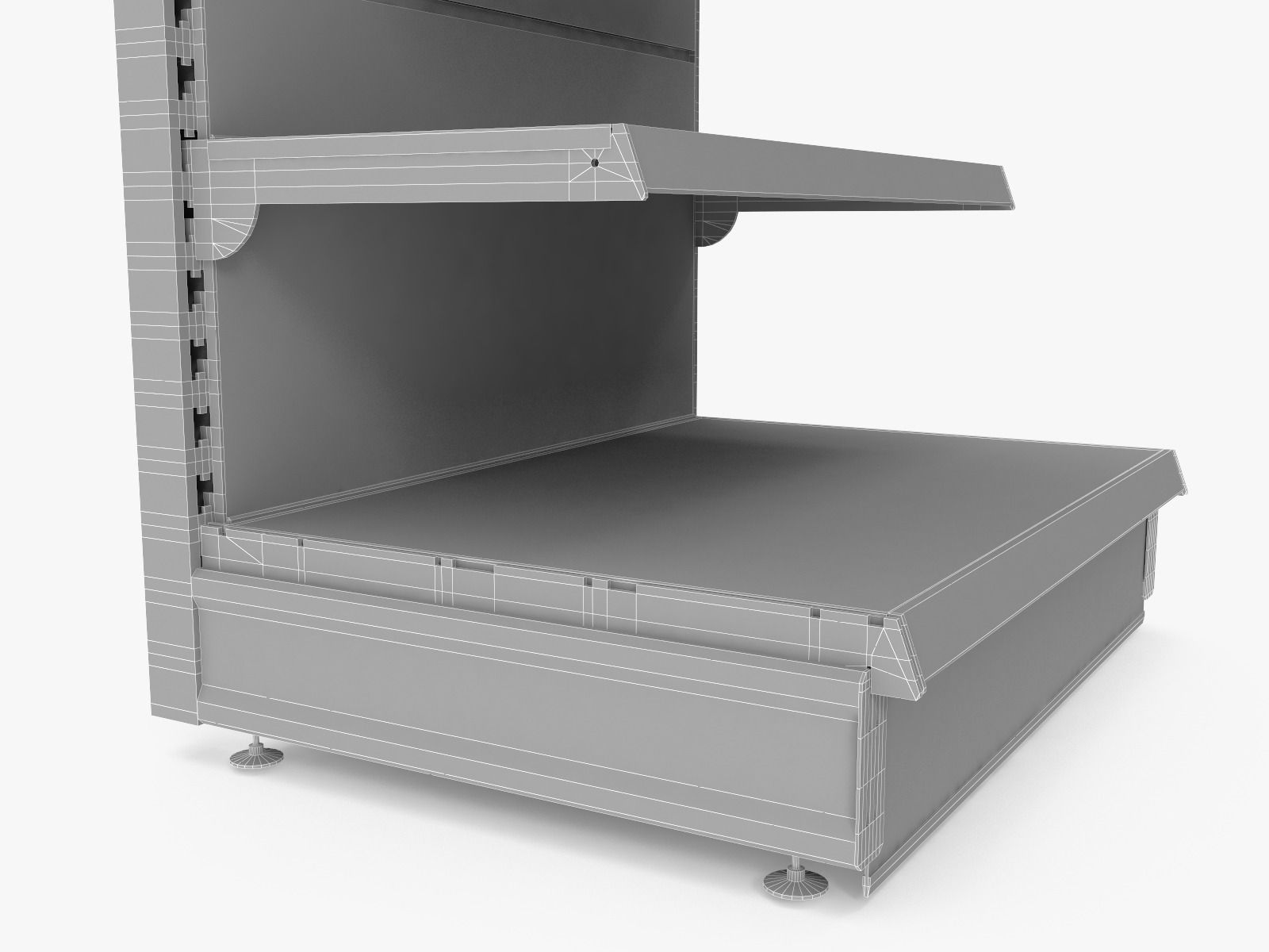 Supermarket Shelf 3D model_10
