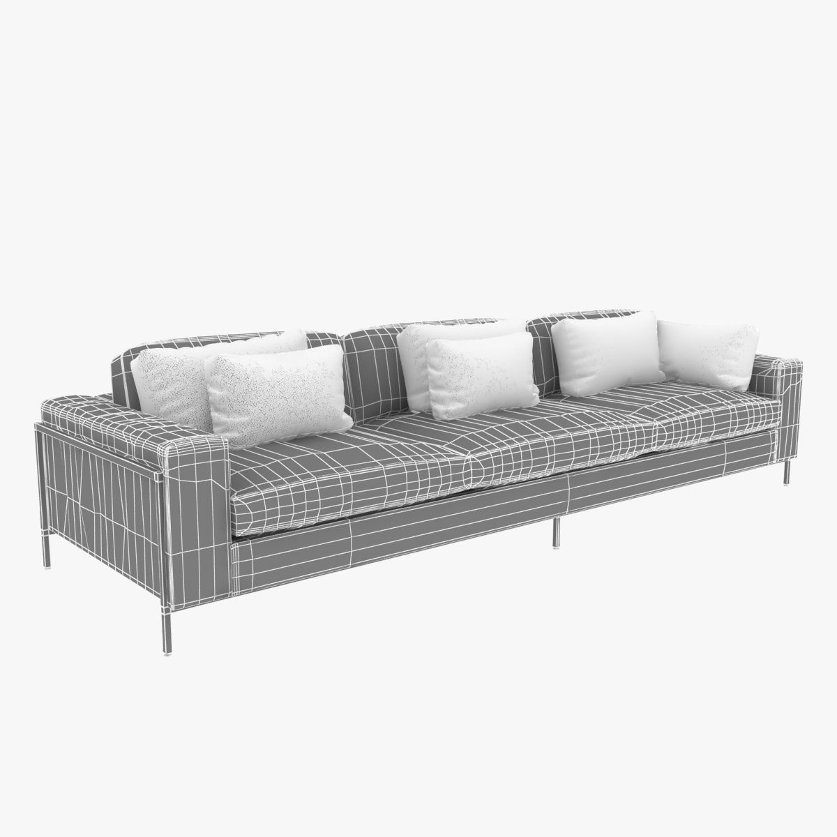 ralph pucci upholstery 3 seat sofa 3D model_1