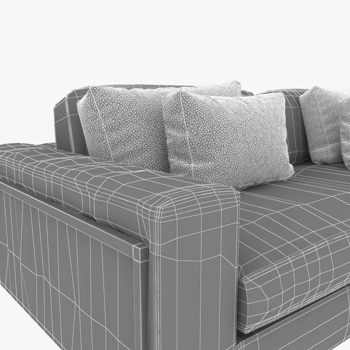 ralph pucci upholstery 3 seat sofa 3D model_8