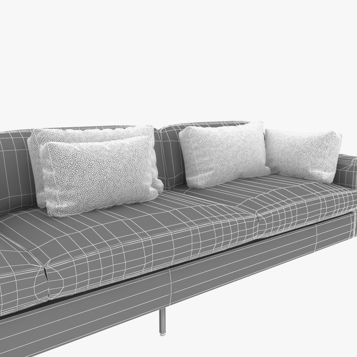 ralph pucci upholstery 3 seat sofa 3D model_9