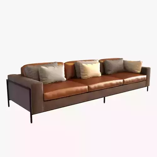 ralph pucci upholstery 3 seat sofa 3D model