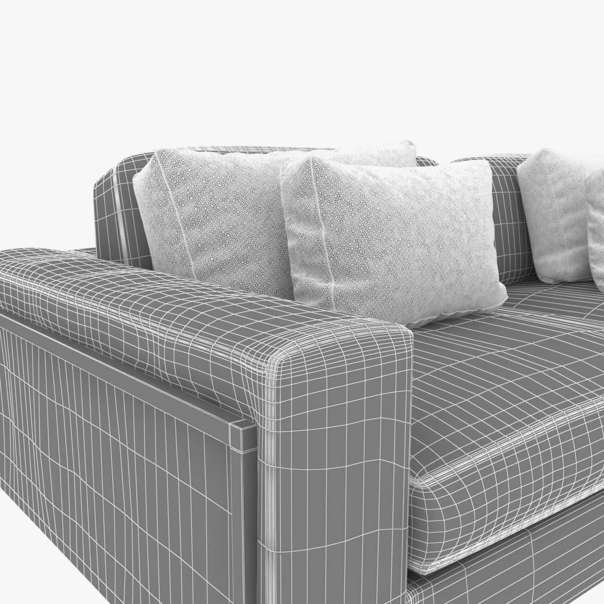 ralph pucci upholstery 3 seat sofa 3D model_7