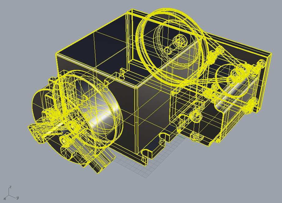 CNC Router Rotational Axis the 4th Axis A axis 3D model_3