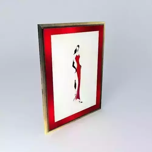 Lady in Red 1 By Marilyn Robertson