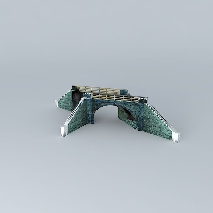 Eco Rail TrackAngle Bridge 3 Dummy Old Steam Days Free 3D model_1