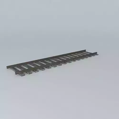 Eco Rail Track Straight Old Wooden Split Sleepers