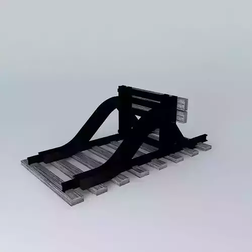 Eco Rail Track Buffers Old Wooden Split Sleepers