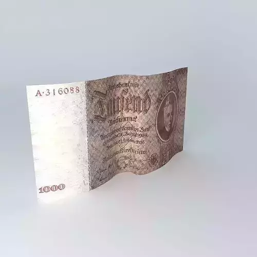 Germany WW2 1000 REICHSMARK bill  1943 