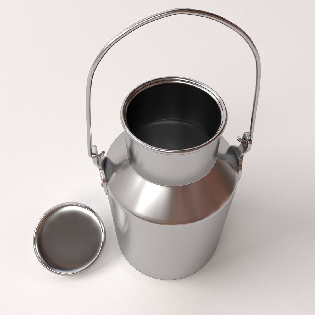 Milk Can 3D model_2