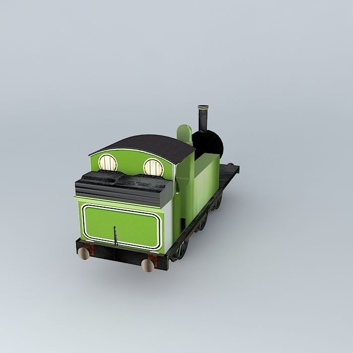 Eco Rail Track Tank Engine Dummy Old Steam Days Free 3D model_1