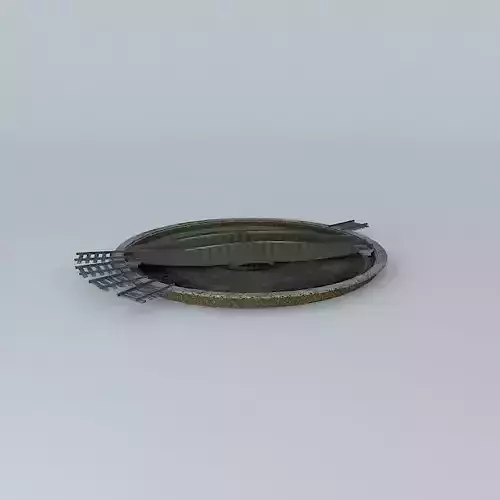 Eco Rail TrackTurnTableOld Wooden Split Sleepers