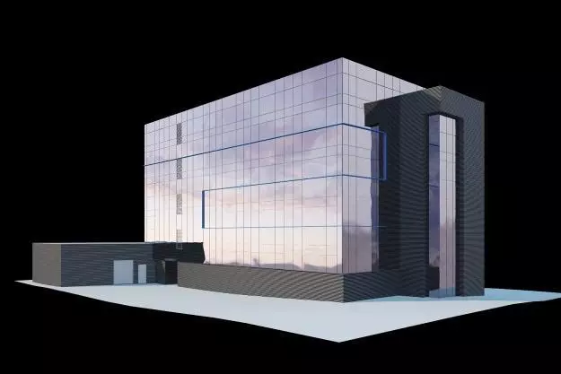 Modern building 3D model_0