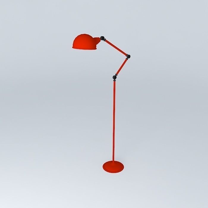 Zed red floor lamp houses the world