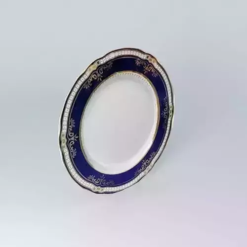 TITANIC 1st Class Gold Dinner Plate Relic Free 3D model