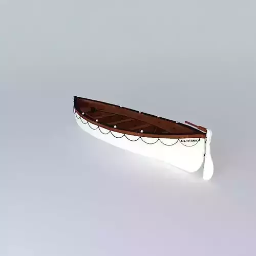 TITANIC LifeBoat No. 7 1912 Free 3D model