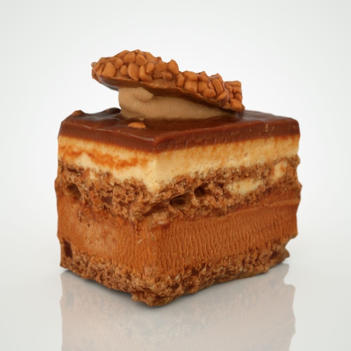 Chocolate Cookie Low-poly 3D model_4