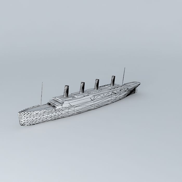 TITANIC Dummy 1912 Free 3D model_4