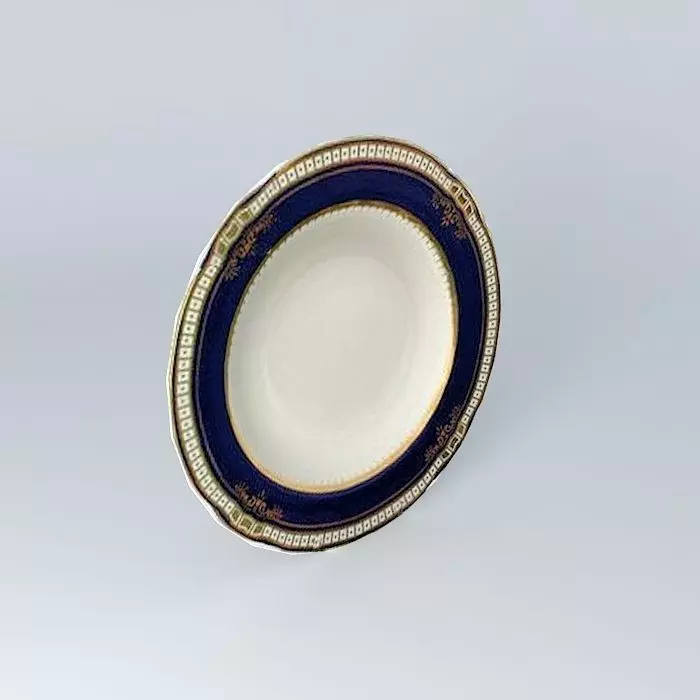 TITANIC 1st class soup bowl with real gold decal Relic Free 3D model