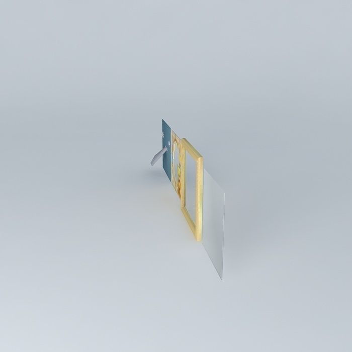 Picture Frame Bespoke Teddy Time for a Baby Boy Free 3D model_2