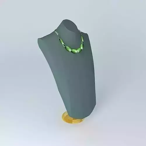 Ladies JADE Necklace Free 3D model