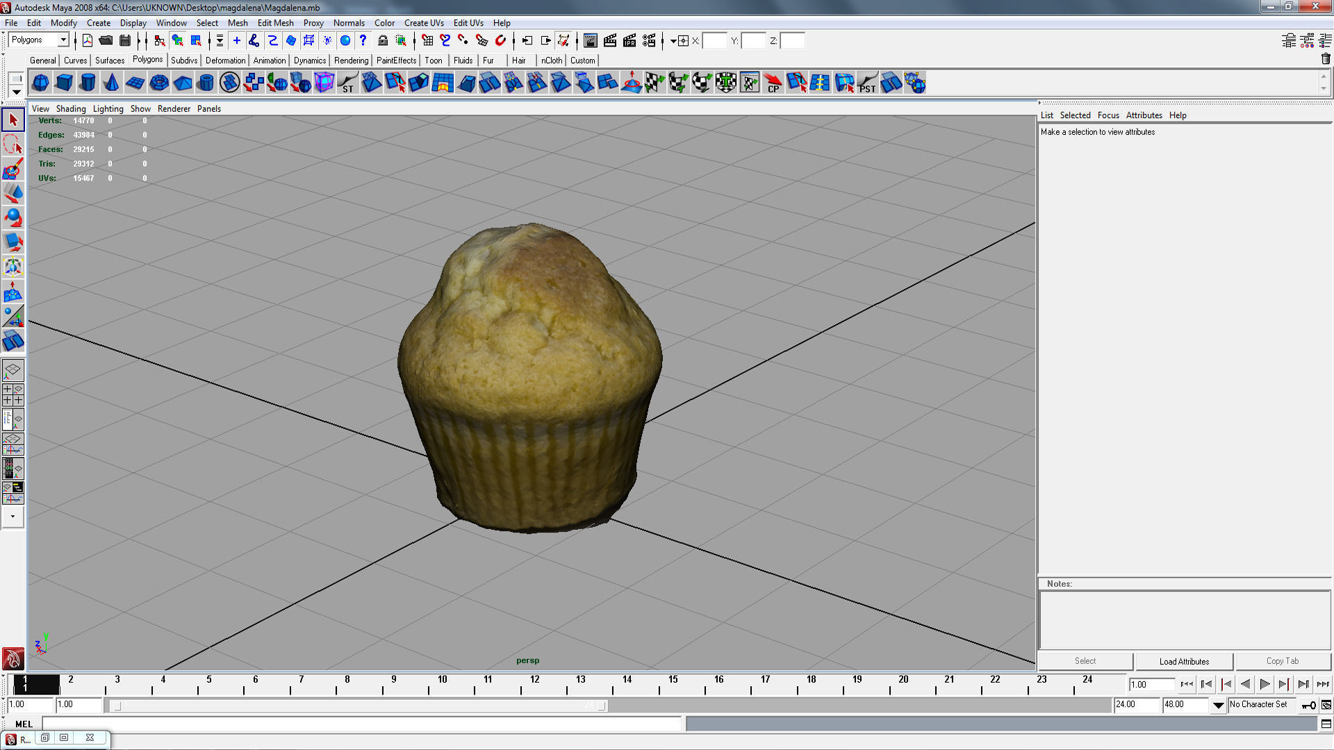 Cupcake muffin 3D model_5