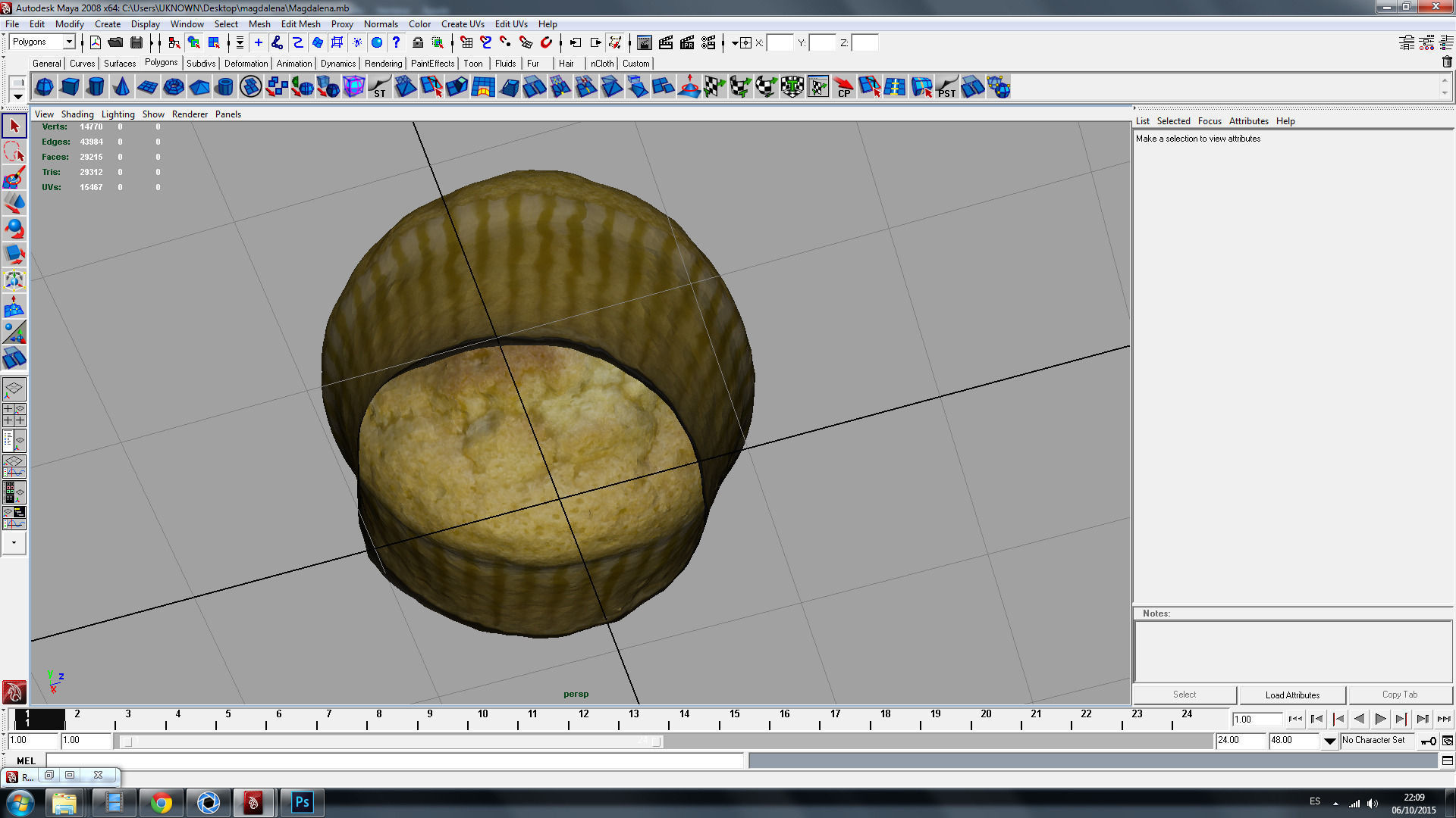 Cupcake muffin 3D model_7