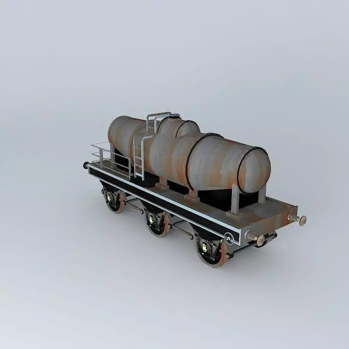 Eco Rail Track Tanker Dummy Old Steam Days Free 3D model
