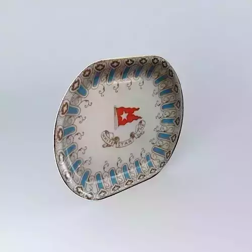 TITANIC 2nd Class Butter Pat Dish Relic
