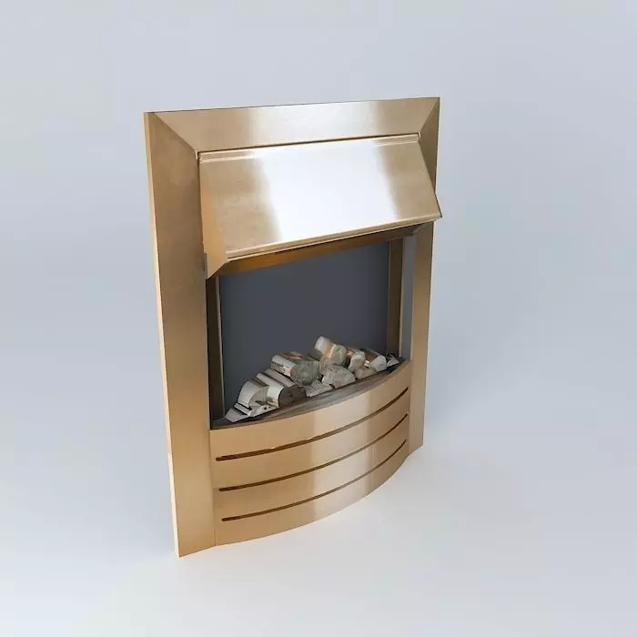 BrassElectric Flame Fire Free 3D model