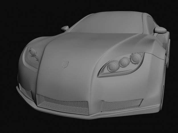 Concept Custom SuperSport Car 1 3D model_16