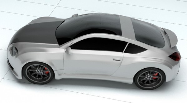 Concept Custom SuperSport Car 1 3D model_4