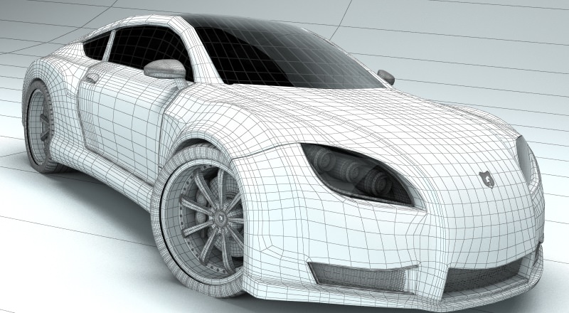 Concept Custom SuperSport Car 1 3D model_20