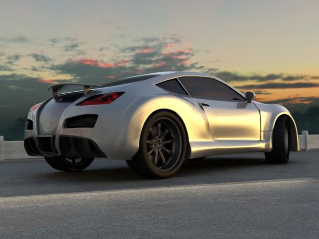 Concept Custom SuperSport Car 1 3D model_12