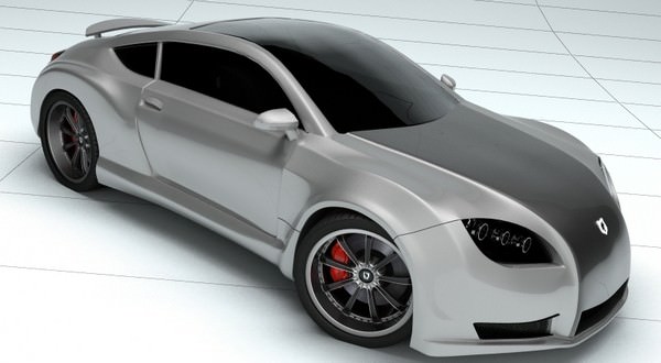 Concept Custom SuperSport Car 1 3D model_1